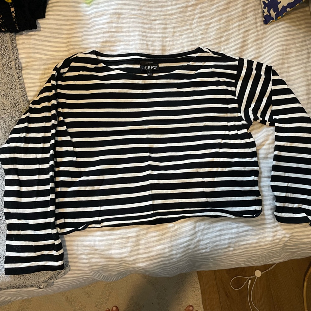 Medium black and white j. Crew t shirt